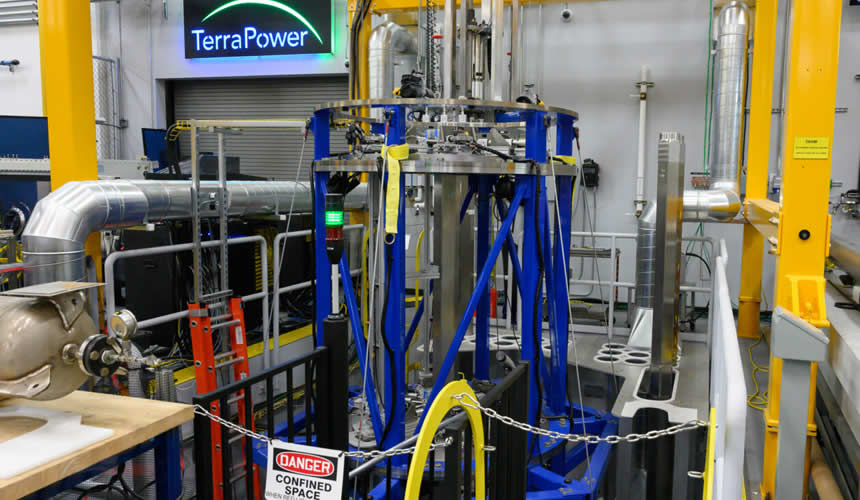 Image du réacteur à ondes progressives (TWR) de TerraPower