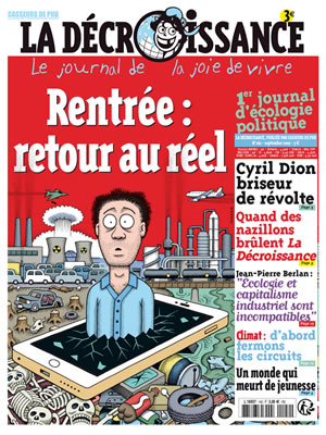 Le journal "La décroissance" explique comment la décroissance est indispensable pour sauver la planète