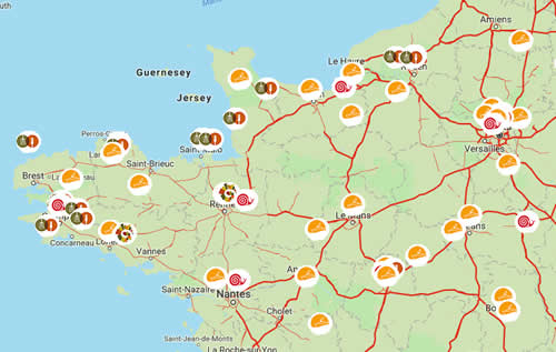 Carte du réseau Slow Food
